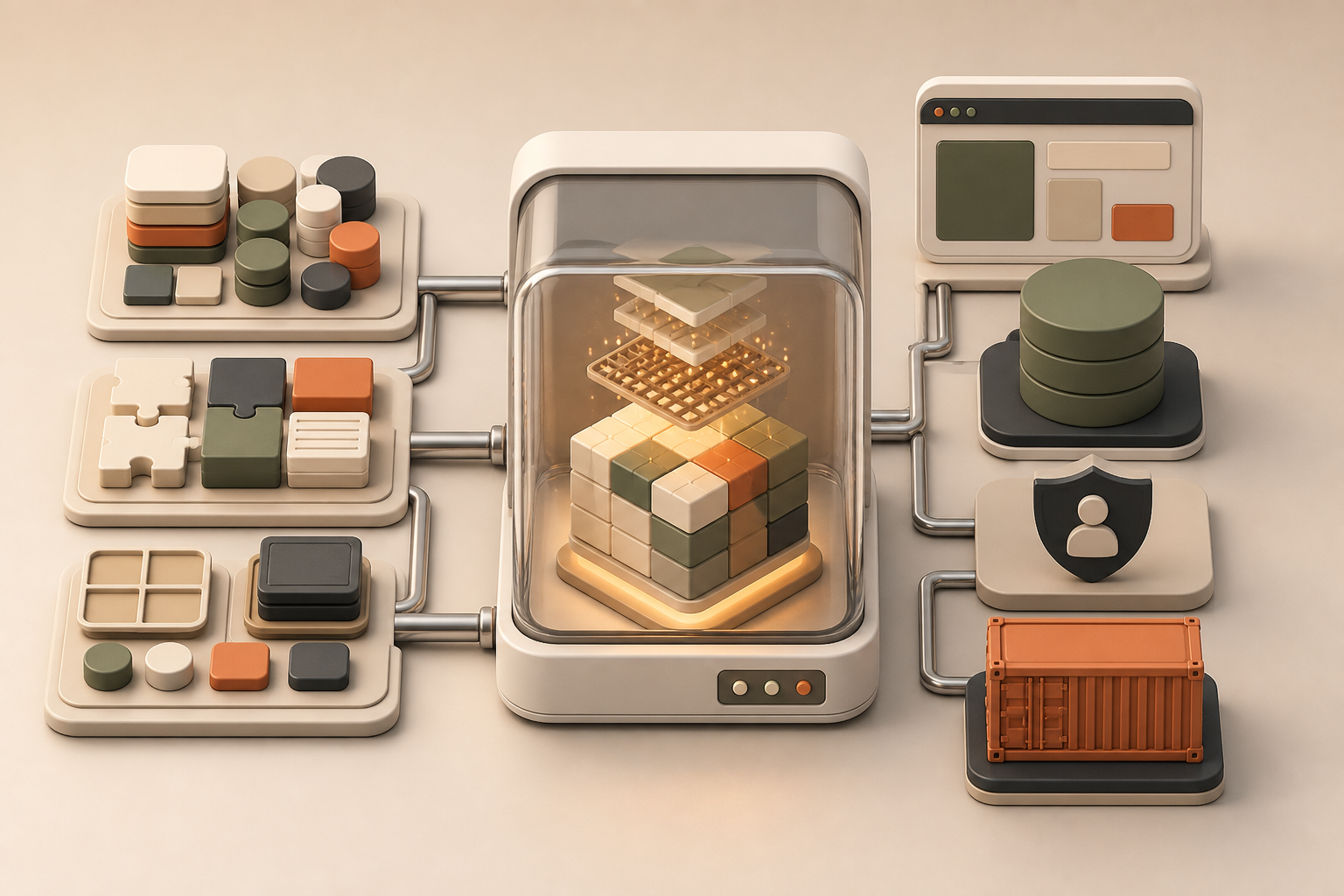 A unique 3D code-generated platform foundation.